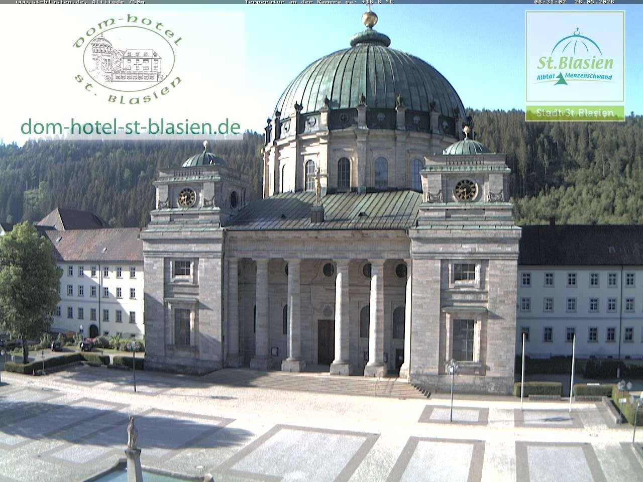 Archiv Foto Webcam St Blasien Menzenschwand Domplatz