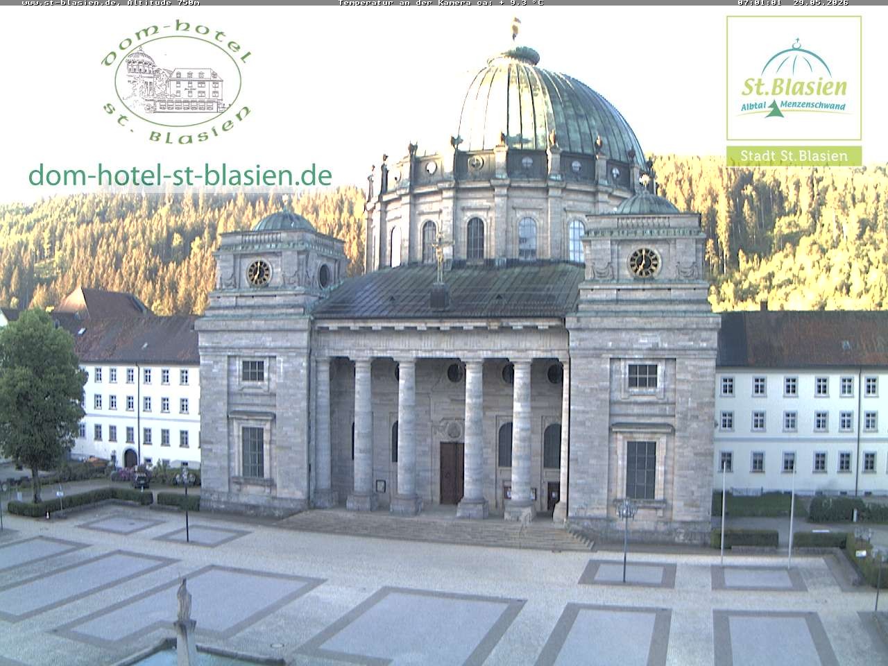 Archived image Webcam St Blasien Menzenschwand cathedral