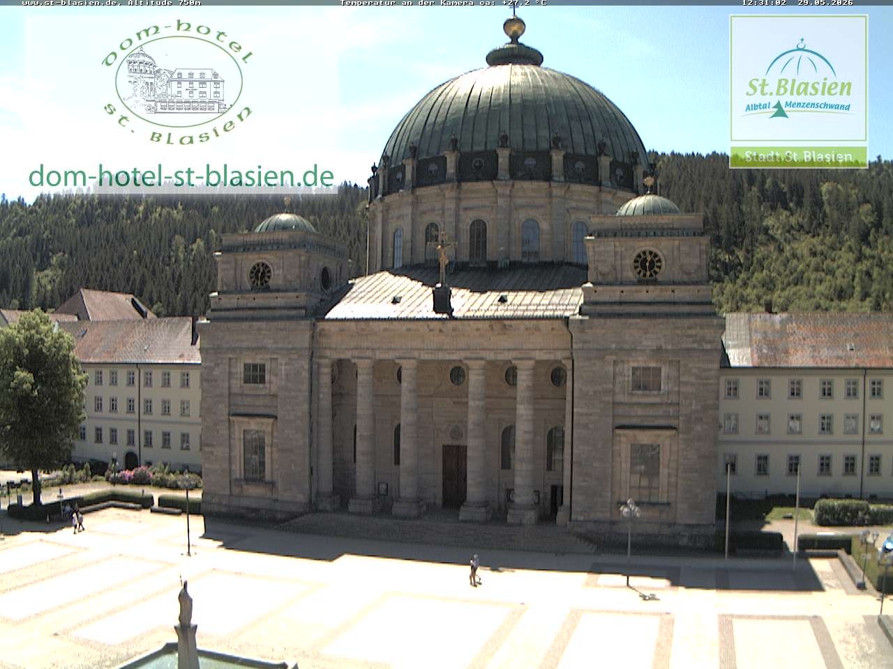 Archived image Webcam St Blasien Menzenschwand cathedral