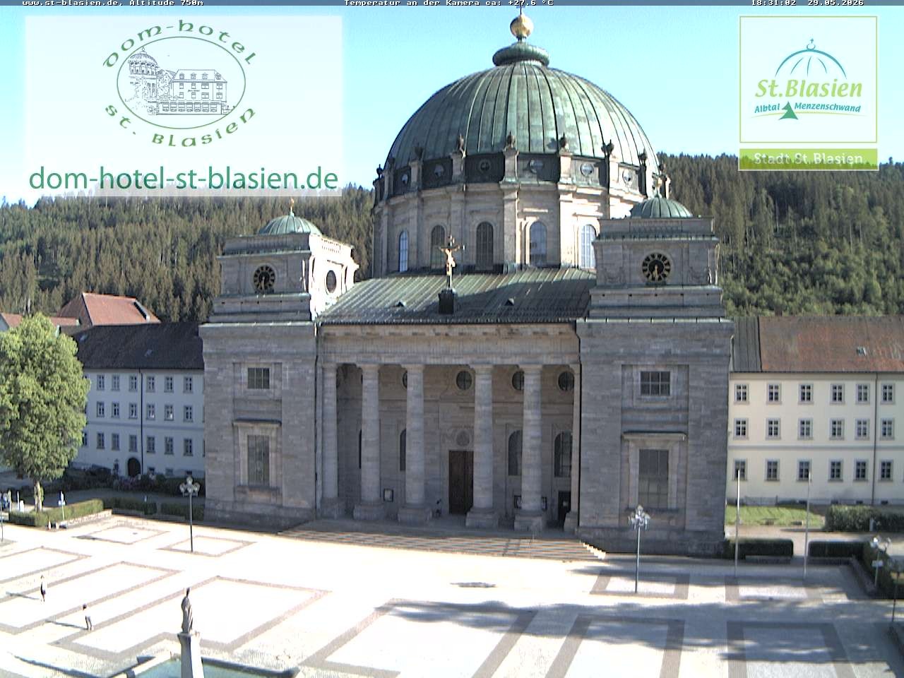 Archived image Webcam St Blasien Menzenschwand cathedral