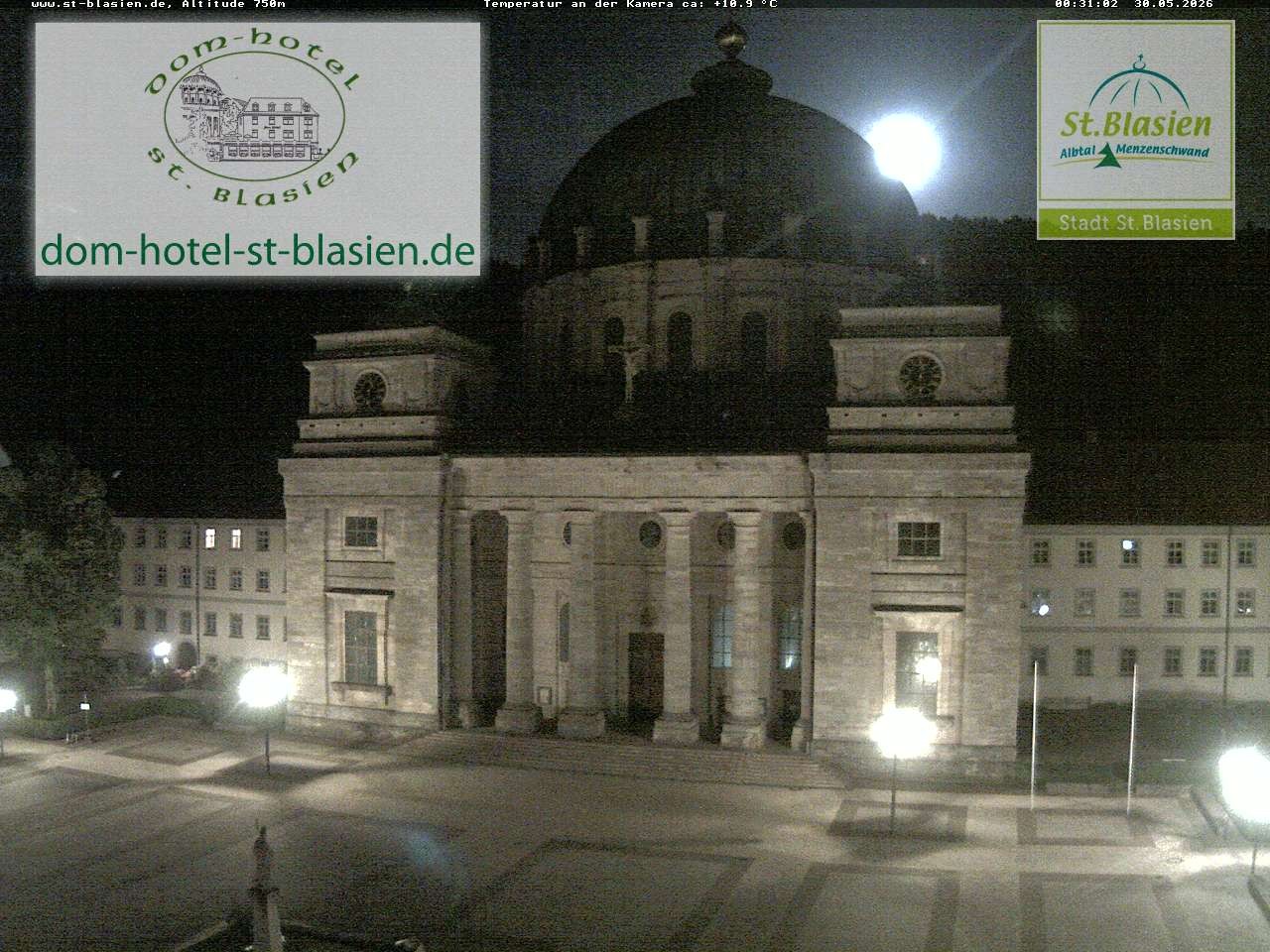 Archived image Webcam St Blasien Menzenschwand cathedral