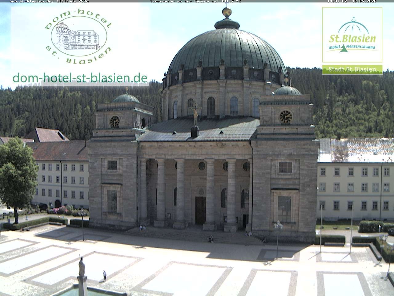Archiv Foto Webcam St Blasien Menzenschwand Domplatz