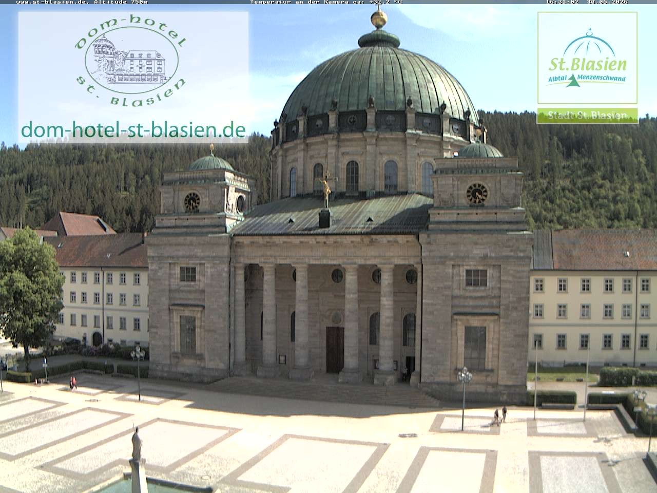 Archiv Foto Webcam St Blasien Menzenschwand Domplatz