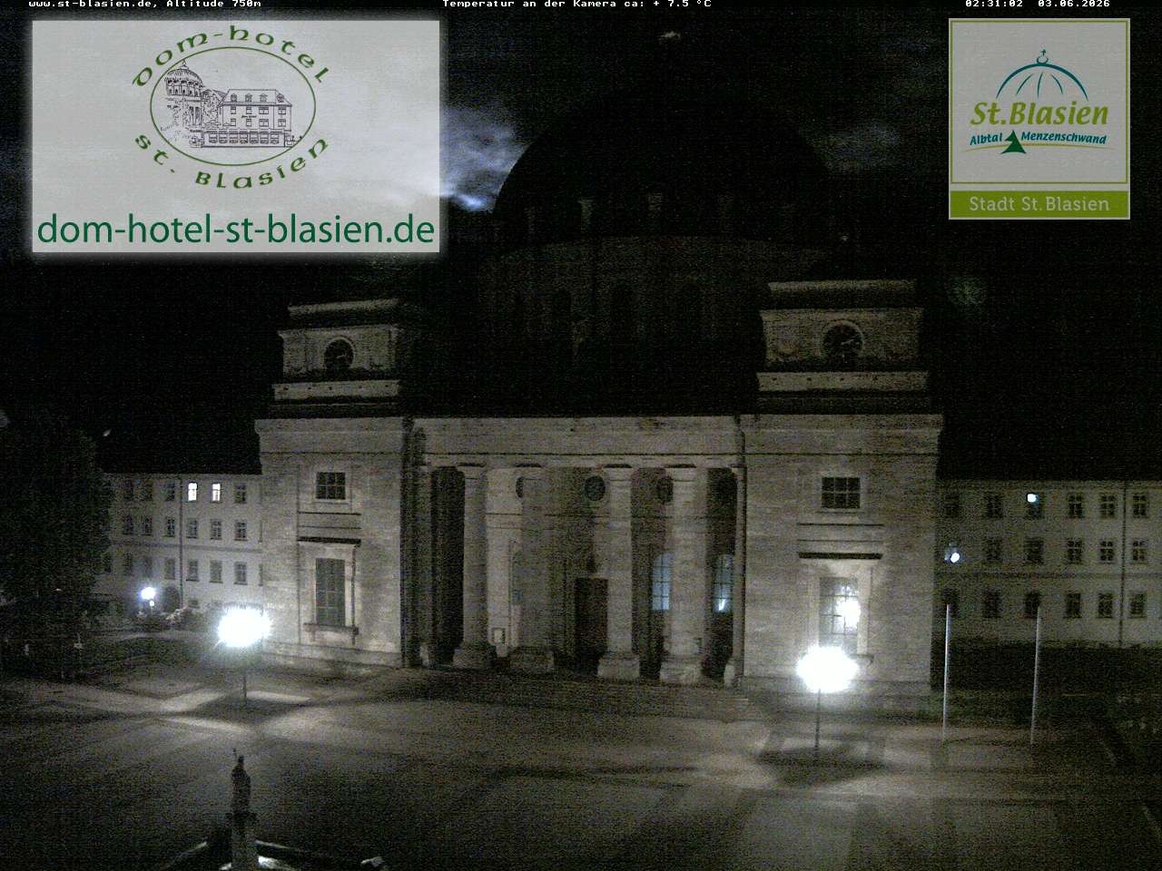Archiv Foto Webcam St Blasien Menzenschwand Domplatz