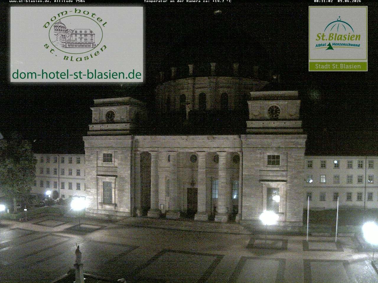 Archiv Foto Webcam St Blasien Menzenschwand Domplatz