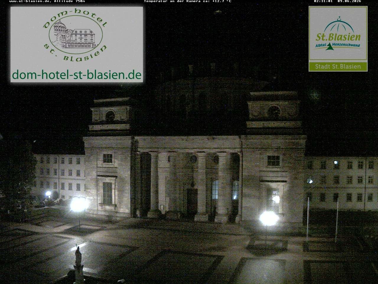 Archiv Foto Webcam St Blasien Menzenschwand Domplatz