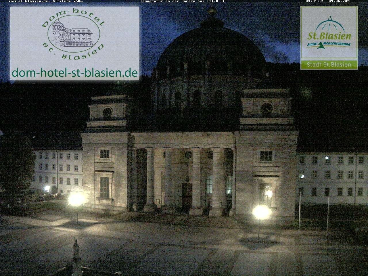 Archiv Foto Webcam St Blasien Menzenschwand Domplatz