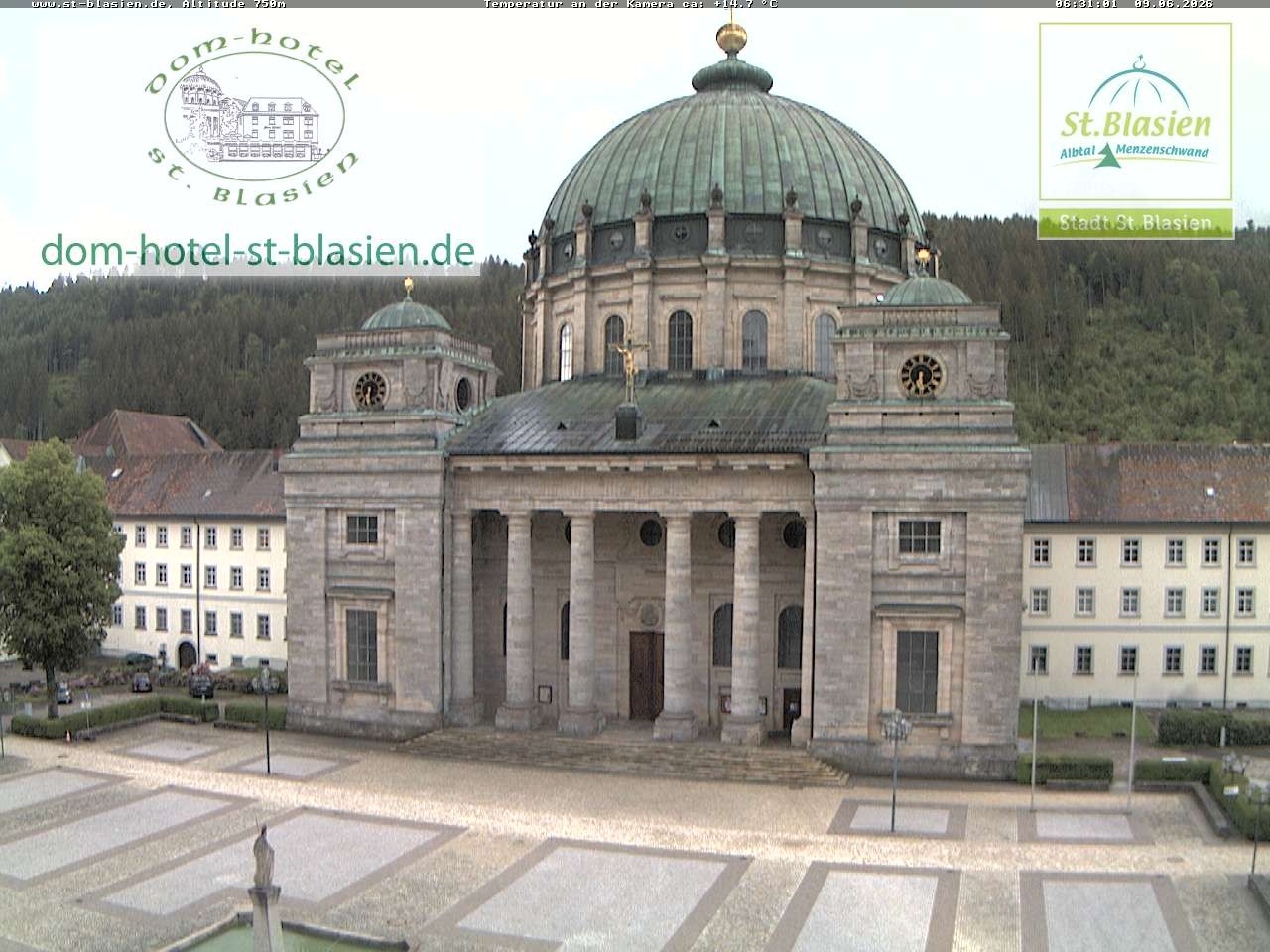 Archiv Foto Webcam St Blasien Menzenschwand Domplatz