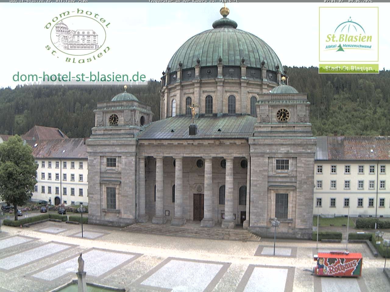 Archiv Foto Webcam St Blasien Menzenschwand Domplatz