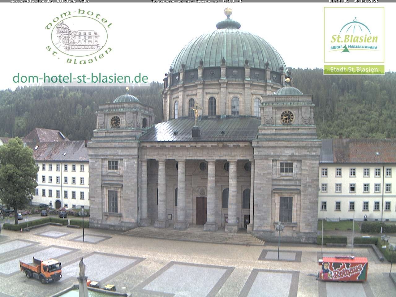 Archiv Foto Webcam St Blasien Menzenschwand Domplatz