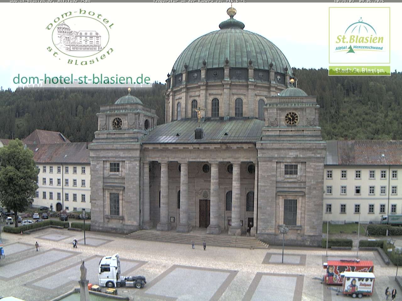 Archiv Foto Webcam St Blasien Menzenschwand Domplatz