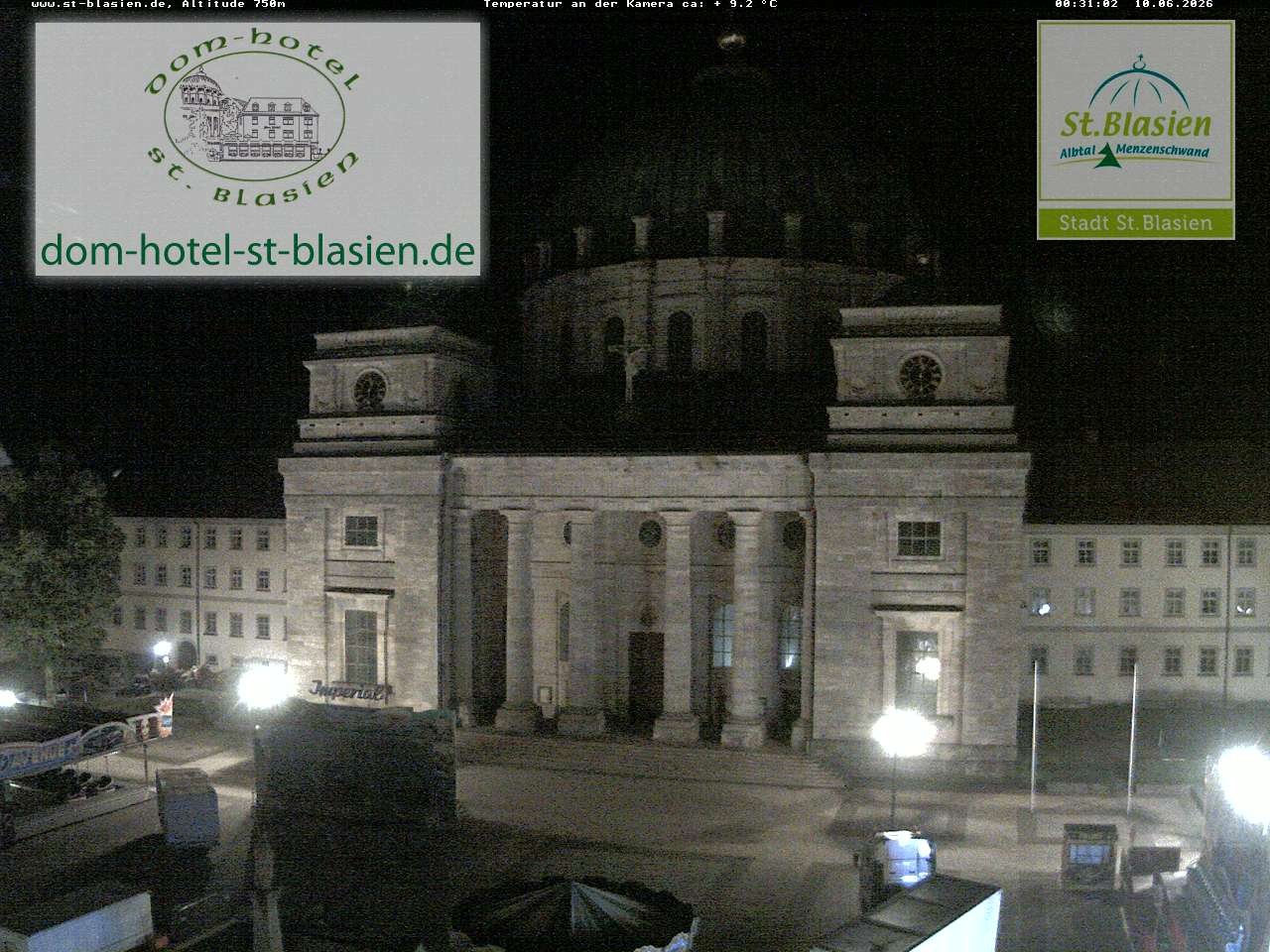 Archiv Foto Webcam St Blasien Menzenschwand Domplatz