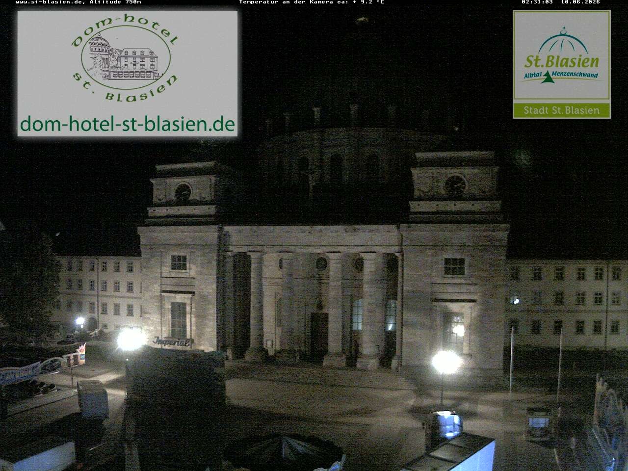 Archiv Foto Webcam St Blasien Menzenschwand Domplatz
