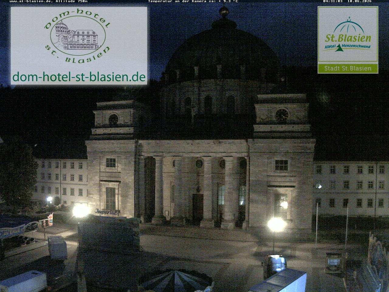Archiv Foto Webcam St Blasien Menzenschwand Domplatz