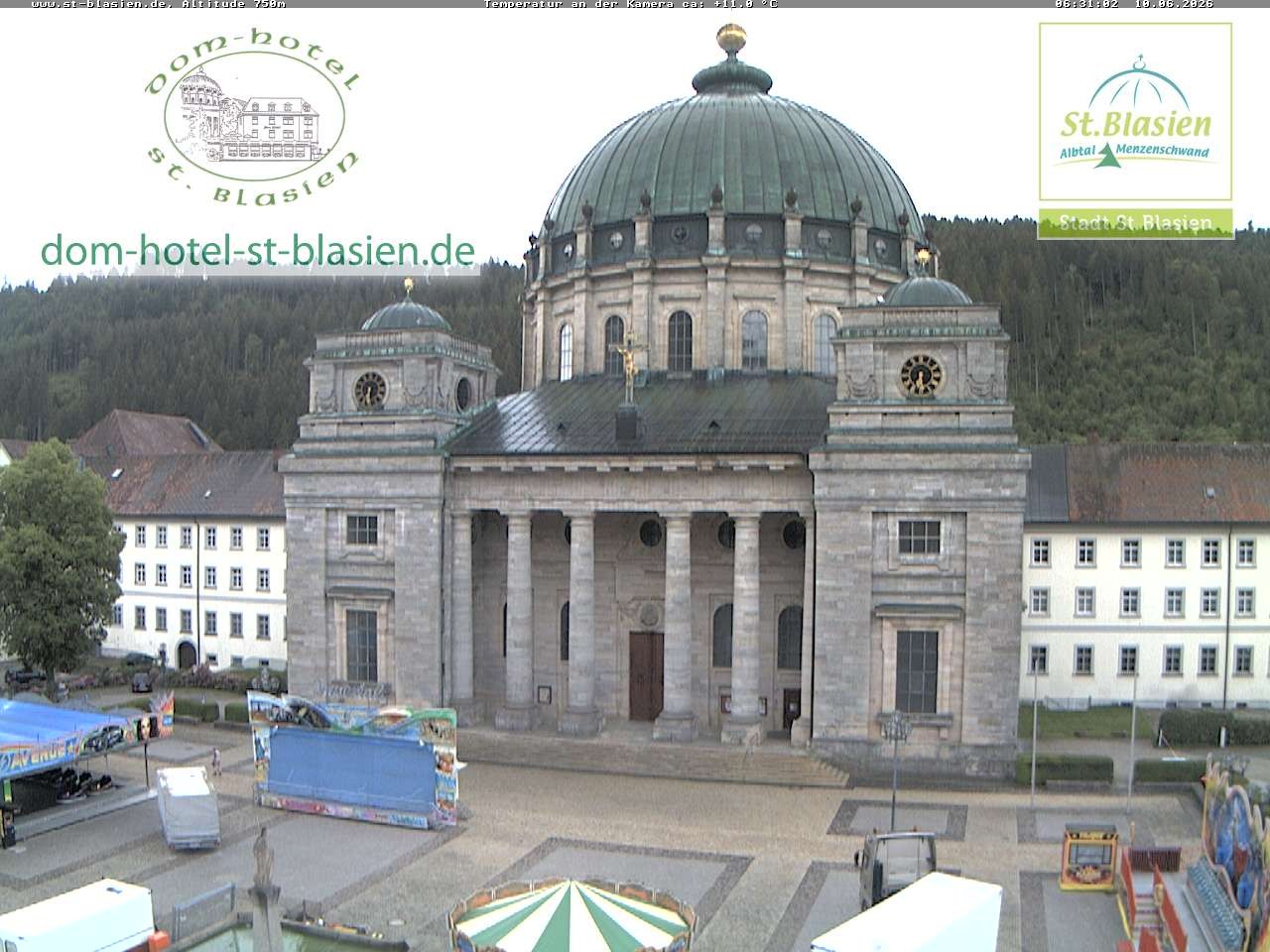 Archiv Foto Webcam St Blasien Menzenschwand Domplatz