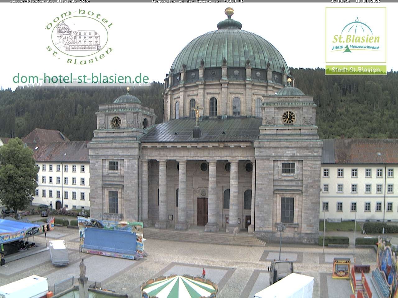 Archiv Foto Webcam St Blasien Menzenschwand Domplatz