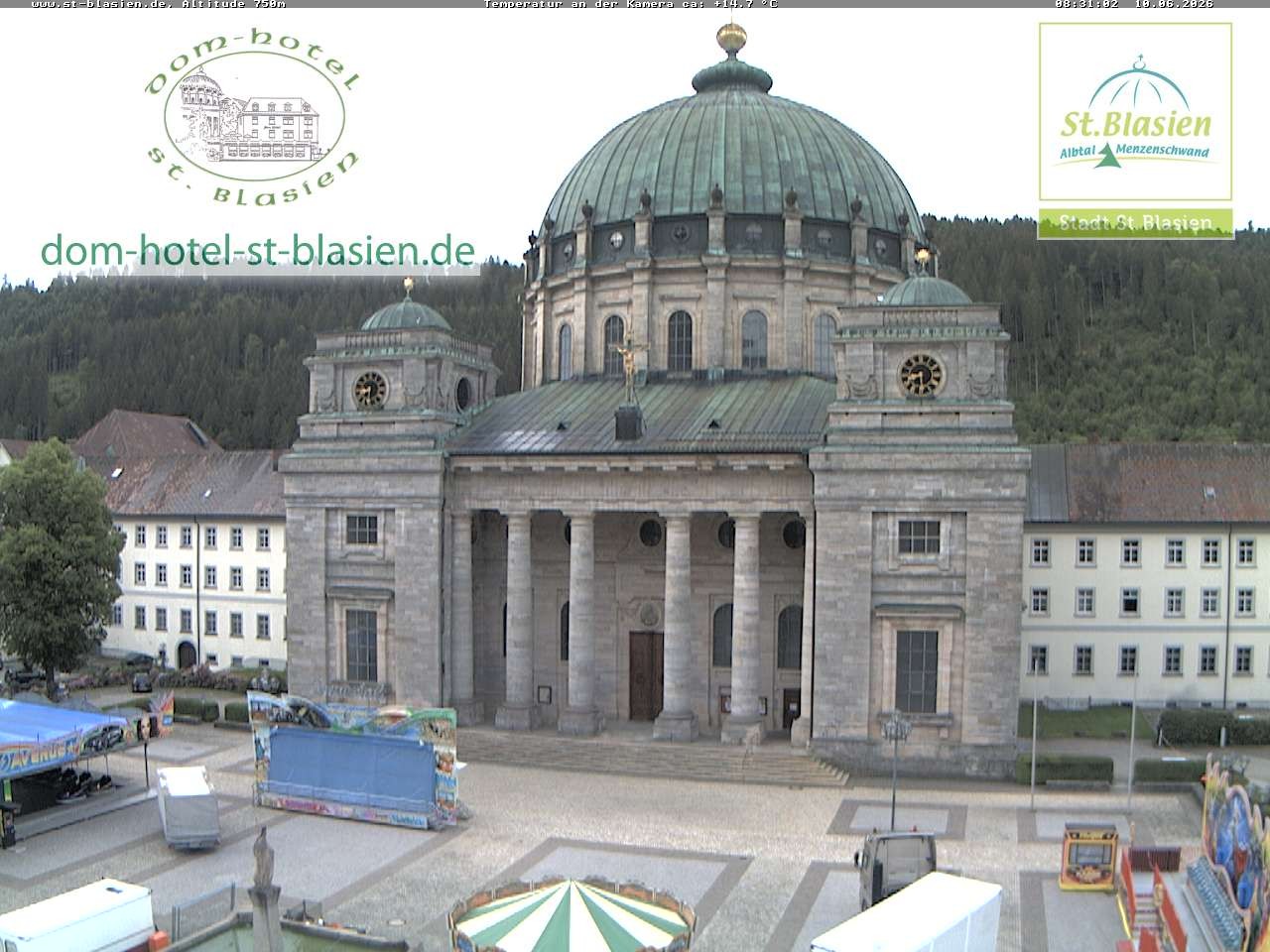 Archiv Foto Webcam St Blasien Menzenschwand Domplatz