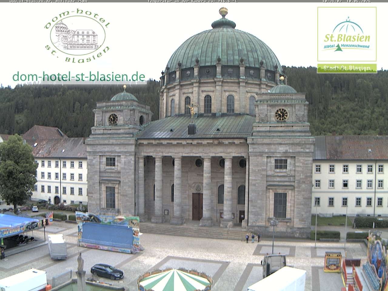 Archiv Foto Webcam St Blasien Menzenschwand Domplatz