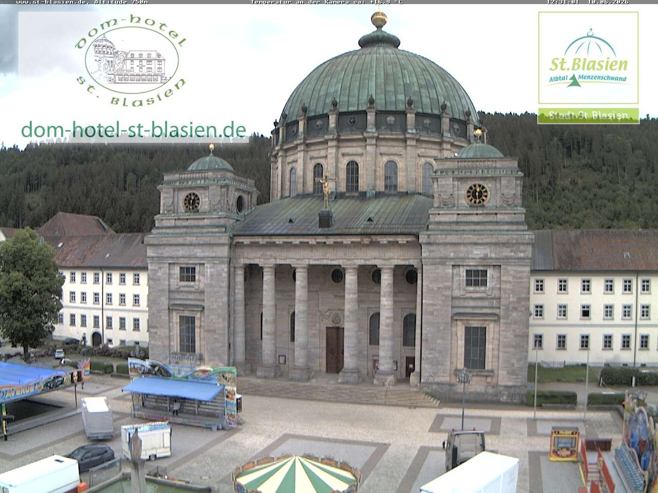 Archiv Foto Webcam St Blasien Menzenschwand Domplatz