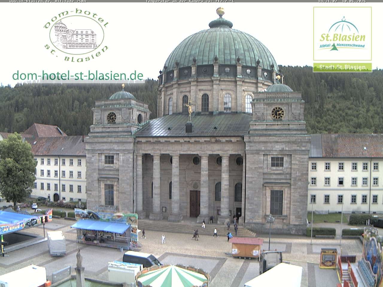 Archiv Foto Webcam St Blasien Menzenschwand Domplatz