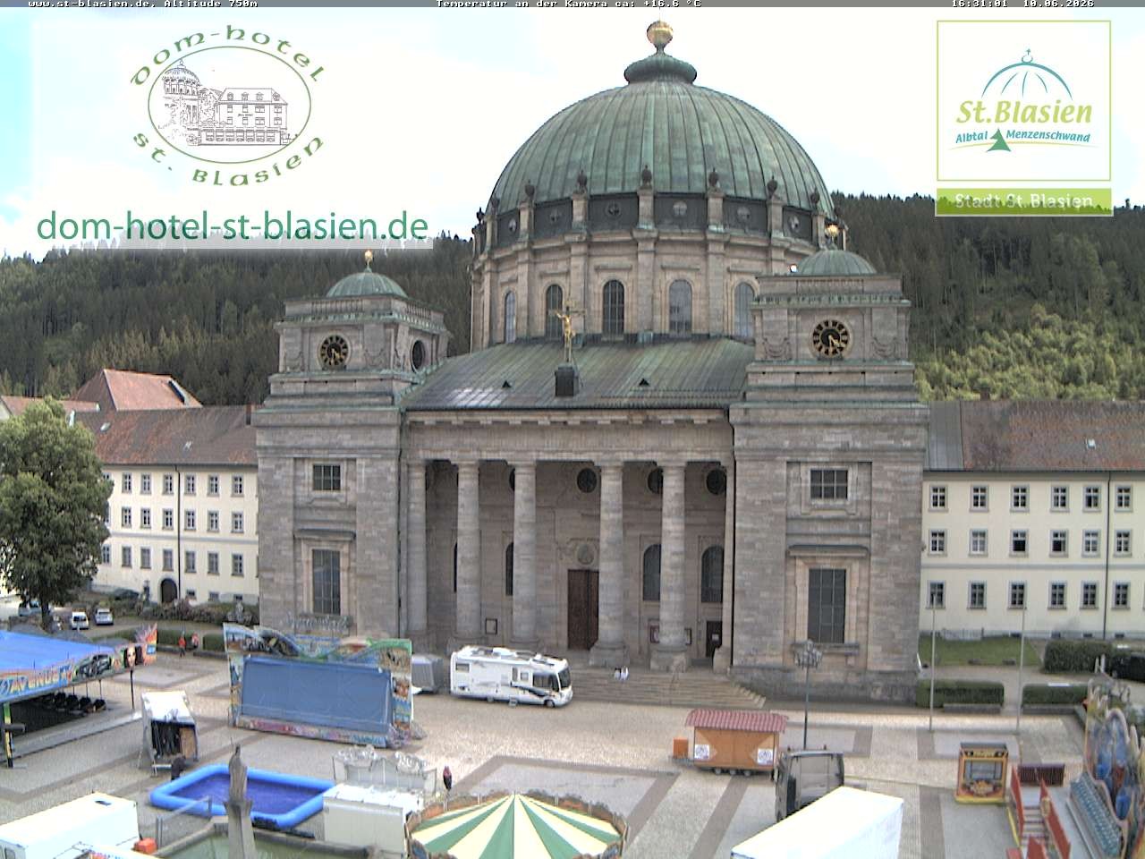 Archiv Foto Webcam St Blasien Menzenschwand Domplatz