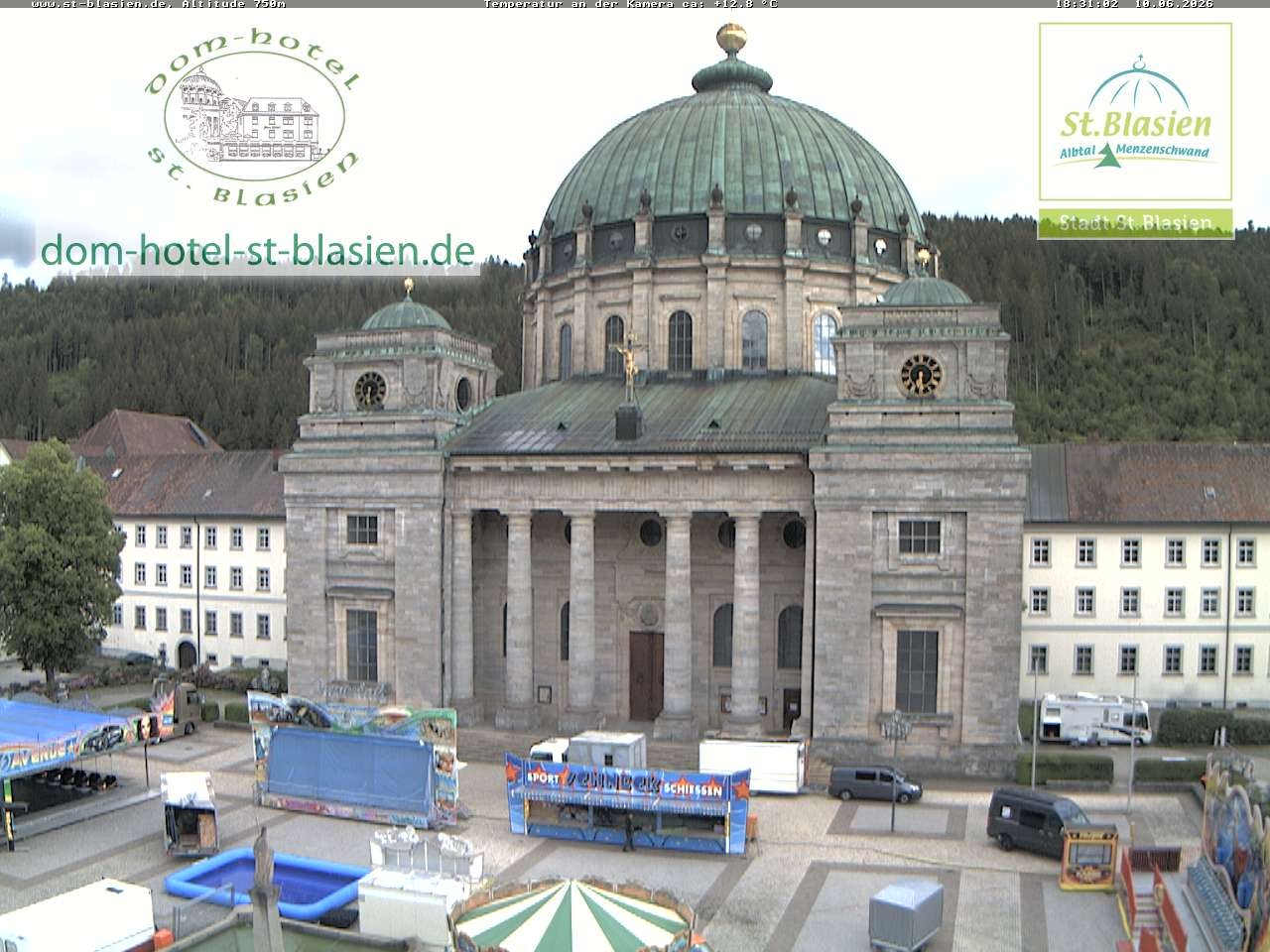 Archiv Foto Webcam St Blasien Menzenschwand Domplatz