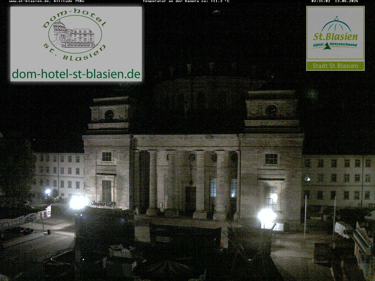 Archiv Foto Webcam St Blasien Menzenschwand Domplatz
