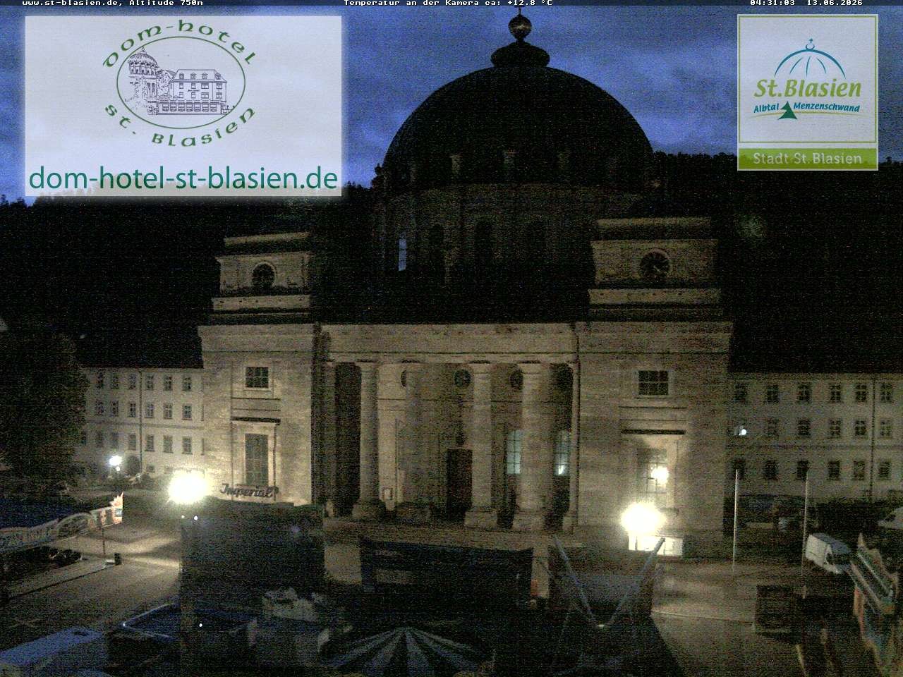 Archiv Foto Webcam St Blasien Menzenschwand Domplatz