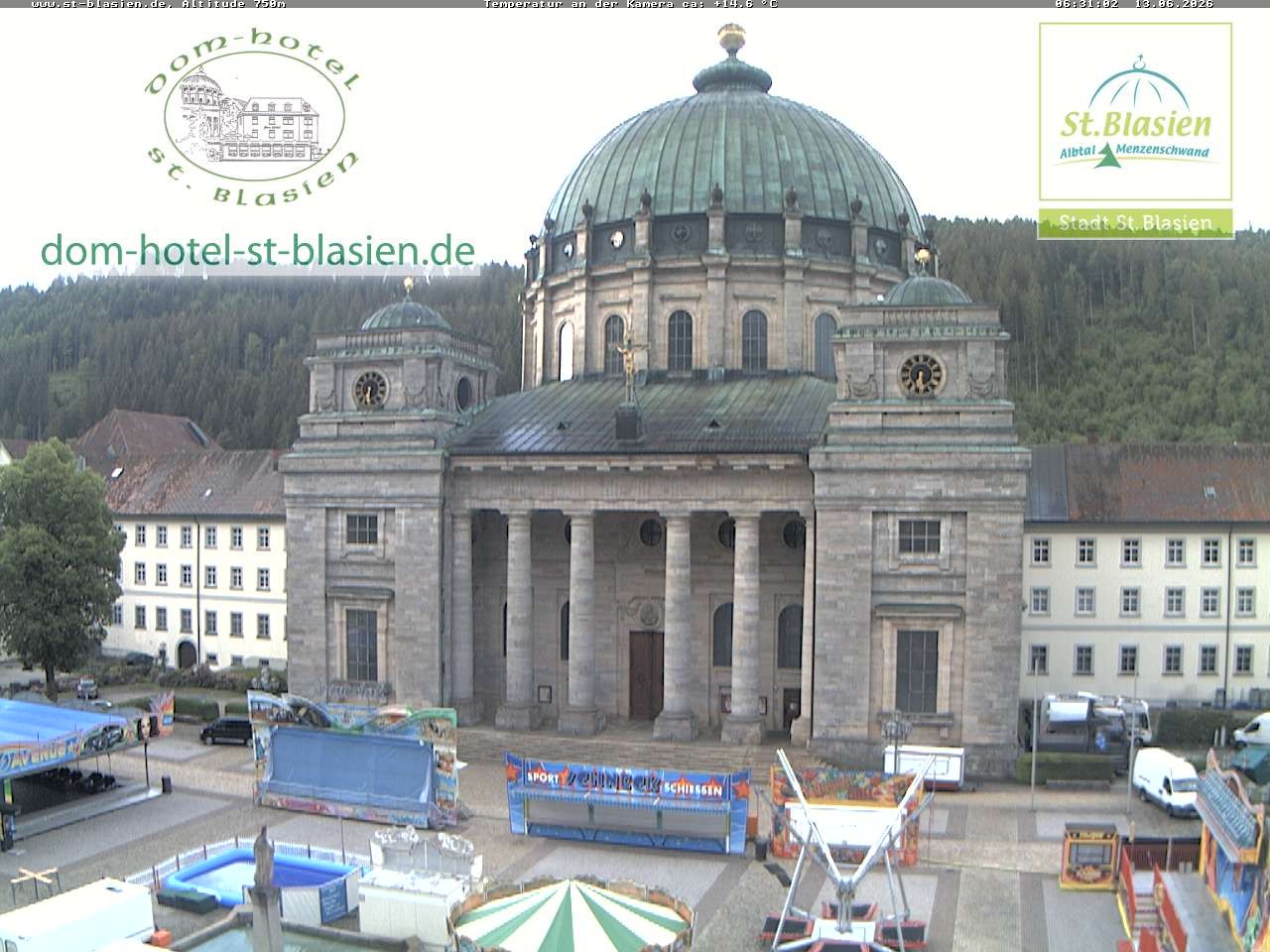 Archiv Foto Webcam St Blasien Menzenschwand Domplatz
