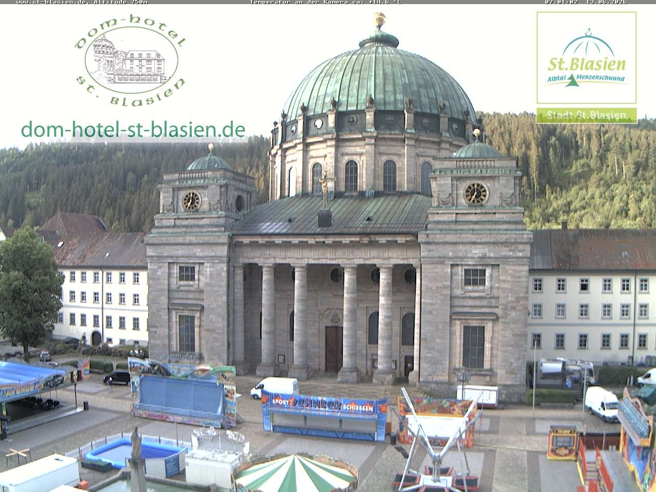 Archiv Foto Webcam St Blasien Menzenschwand Domplatz