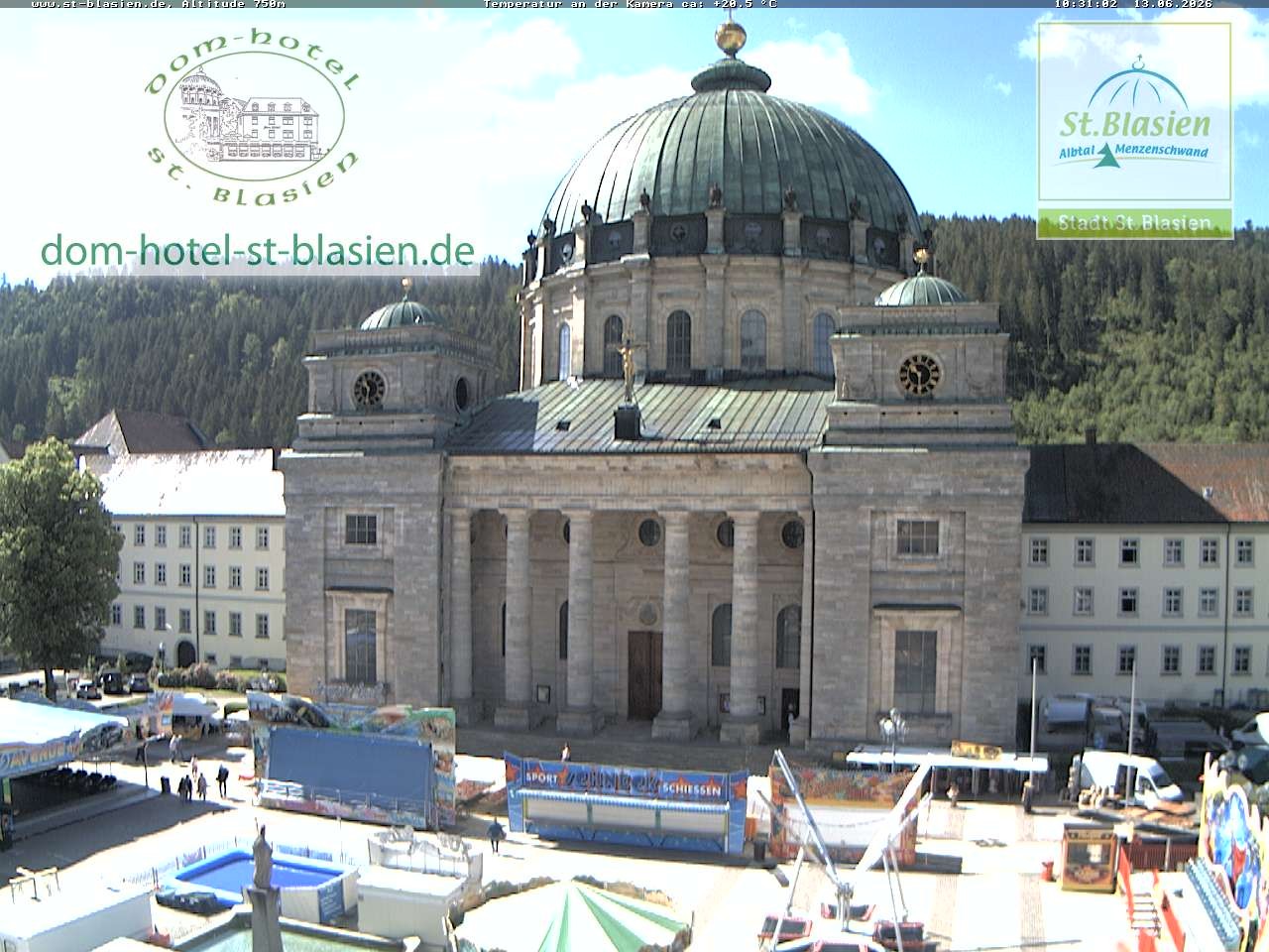 Archiv Foto Webcam St Blasien Menzenschwand Domplatz