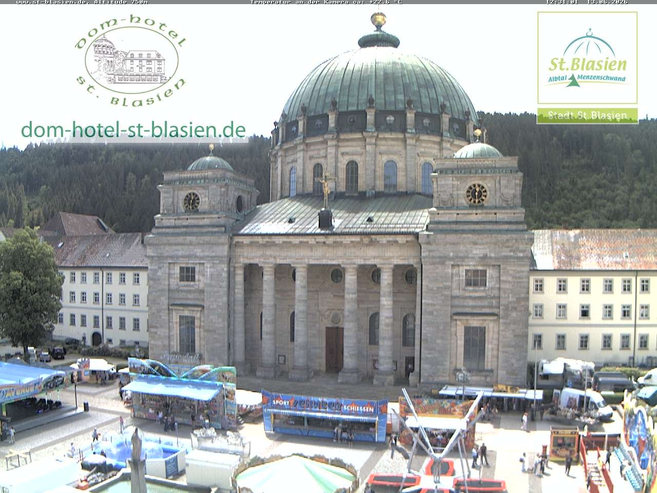 Archiv Foto Webcam St Blasien Menzenschwand Domplatz