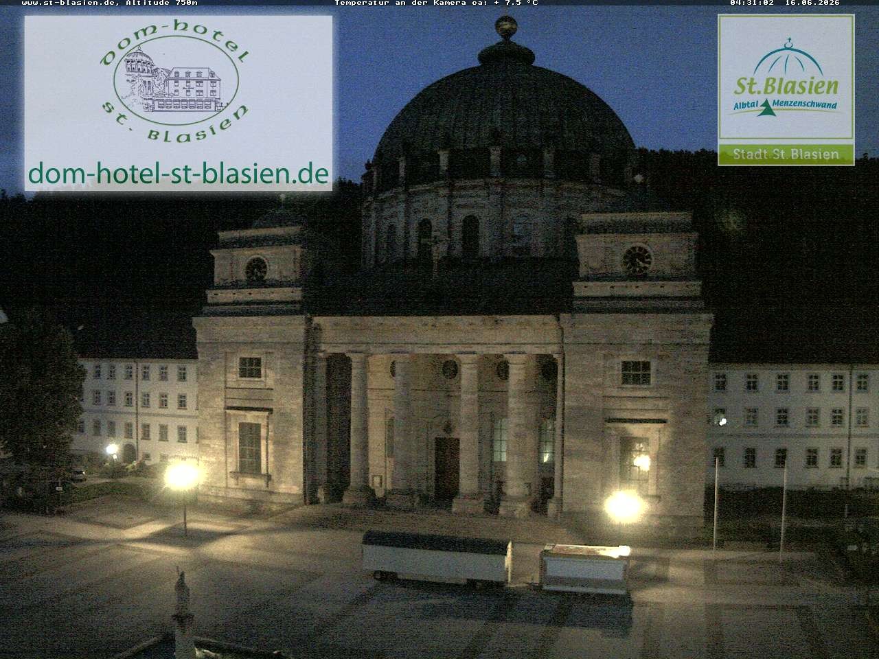 Archiv Foto Webcam St Blasien Menzenschwand Domplatz