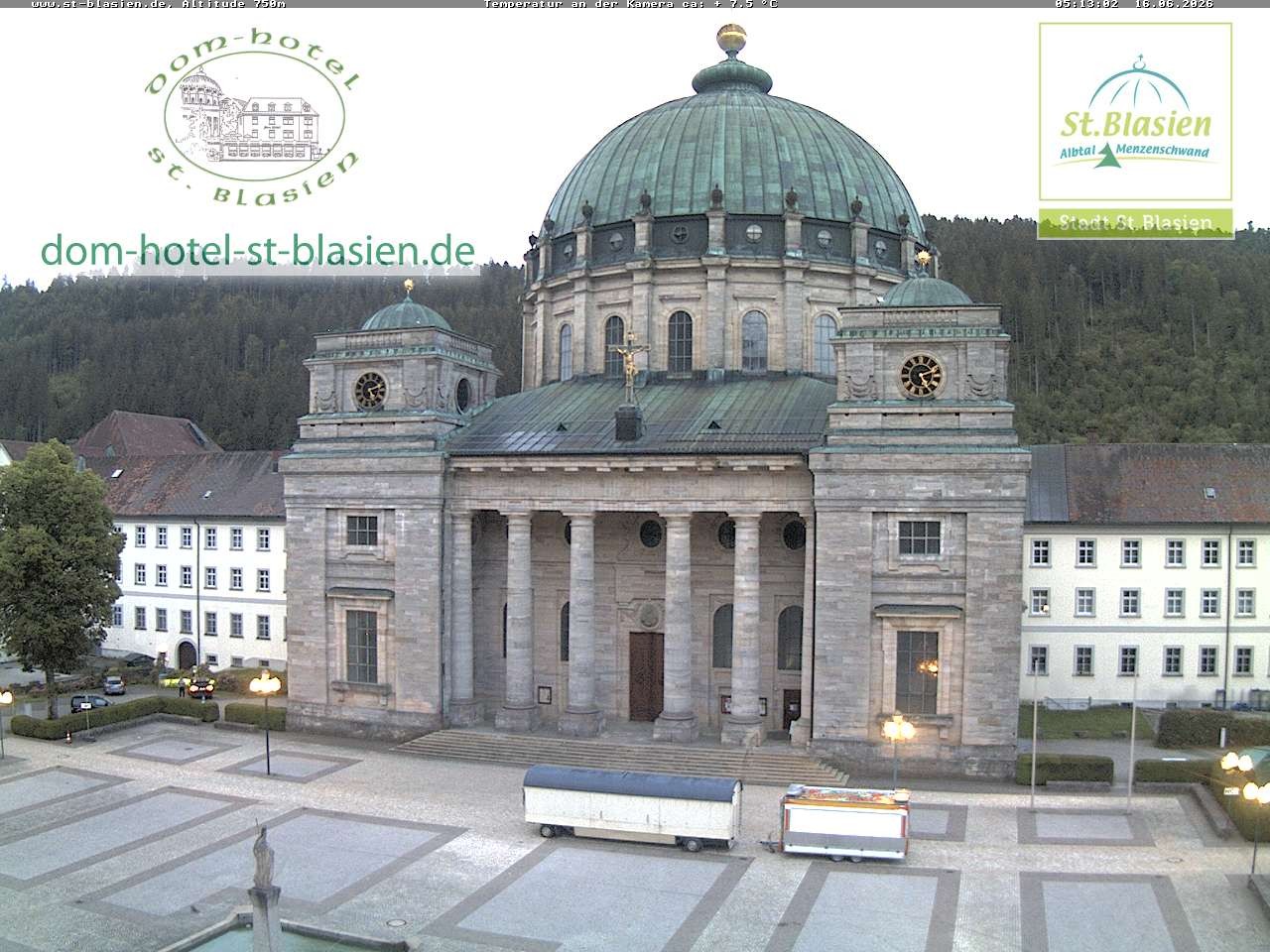 Archiv Foto Webcam St Blasien Menzenschwand Domplatz