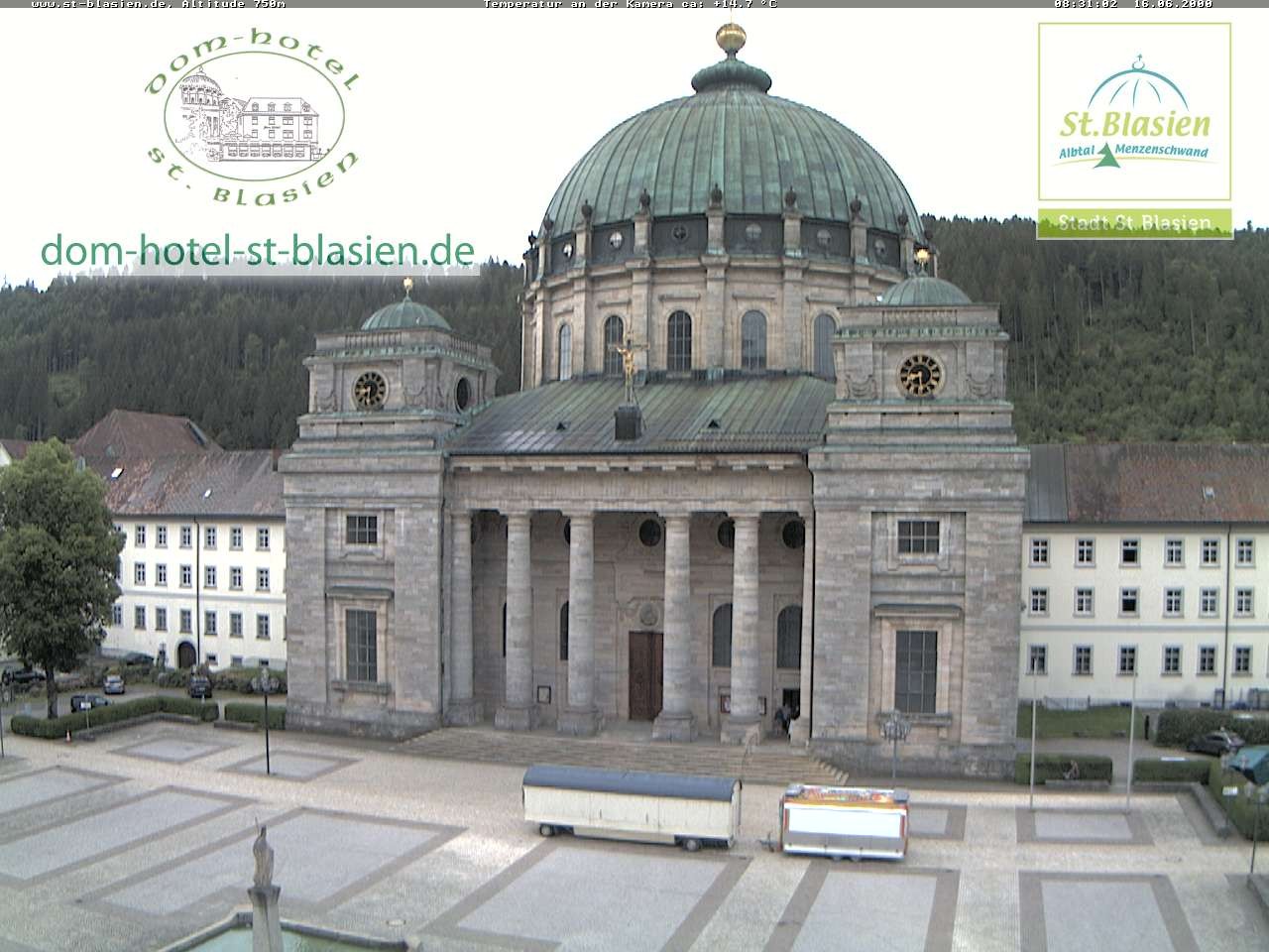 Archiv Foto Webcam St Blasien Menzenschwand Domplatz