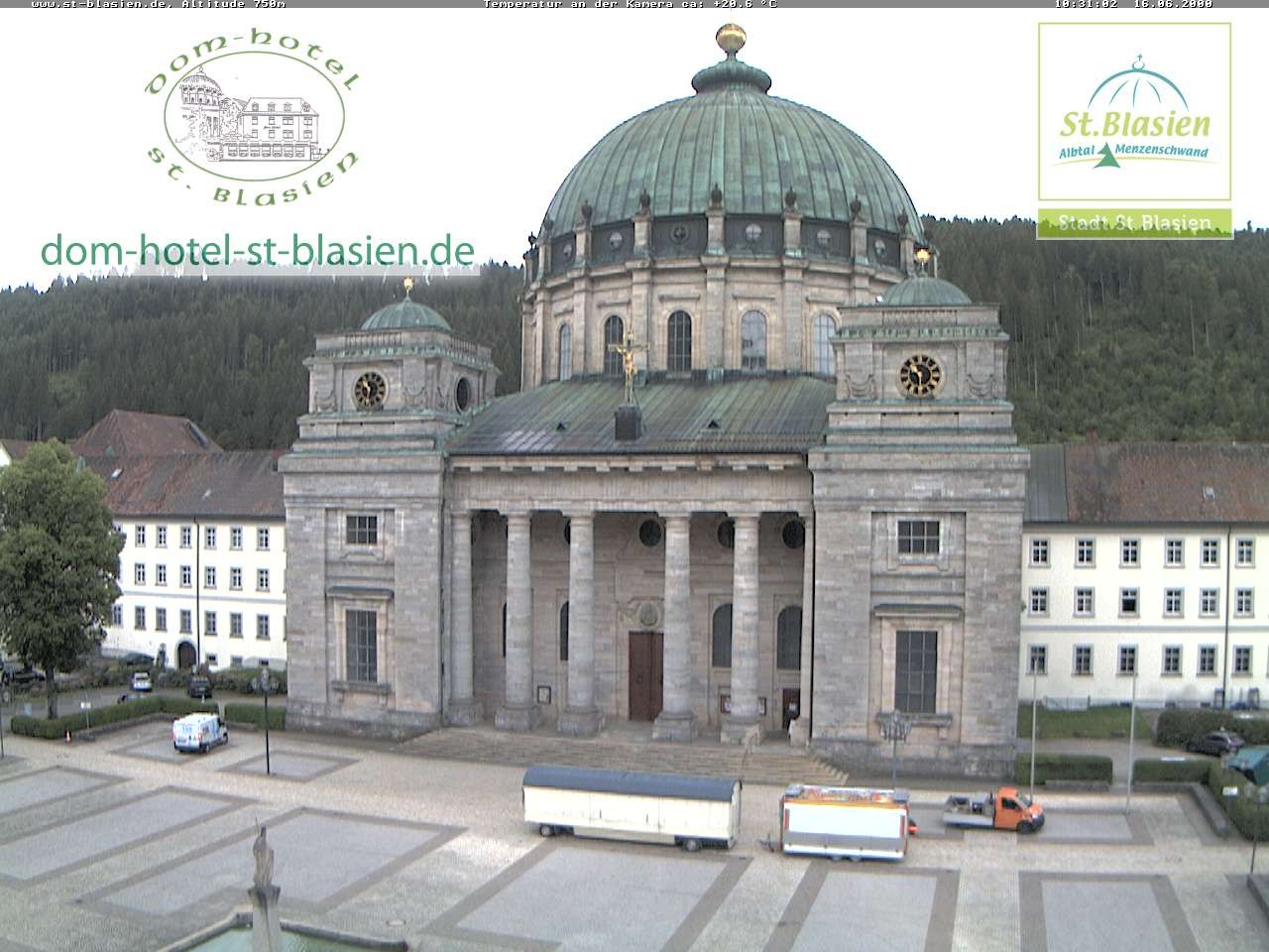 Archiv Foto Webcam St Blasien Menzenschwand Domplatz