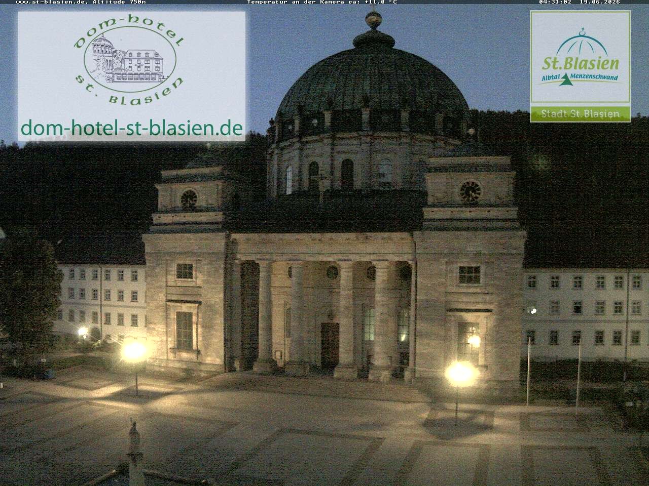 Archiv Foto Webcam St Blasien Menzenschwand Domplatz