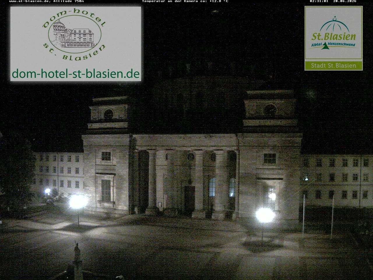 Archiv Foto Webcam St Blasien Menzenschwand Domplatz