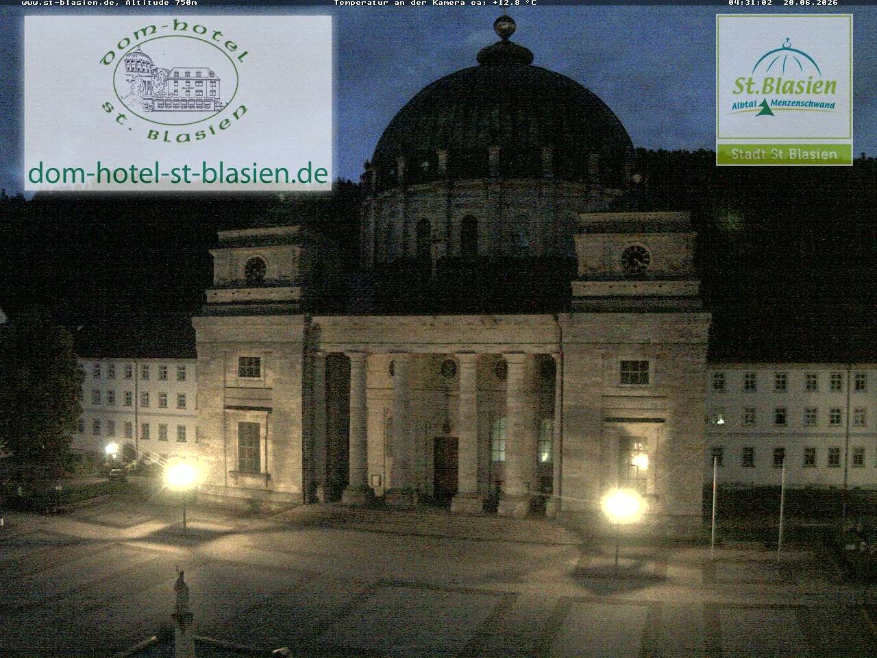 Archiv Foto Webcam St Blasien Menzenschwand Domplatz