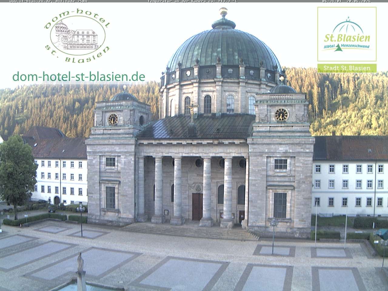 Archiv Foto Webcam St Blasien Menzenschwand Domplatz