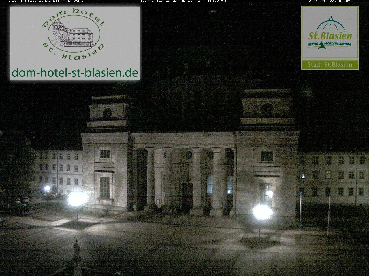 Archiv Foto Webcam St Blasien Menzenschwand Domplatz