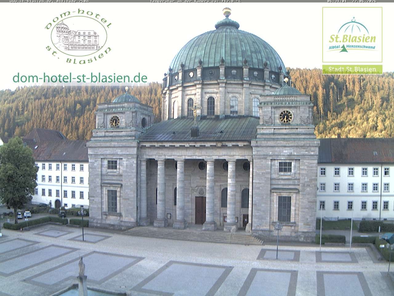 Archiv Foto Webcam St Blasien Menzenschwand Domplatz