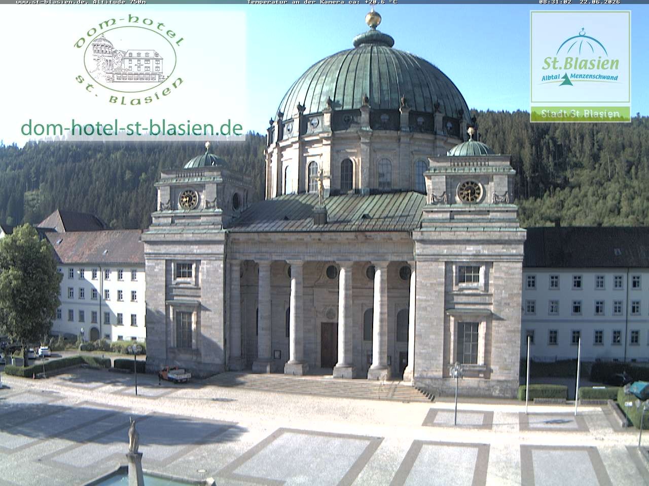 Archiv Foto Webcam St Blasien Menzenschwand Domplatz