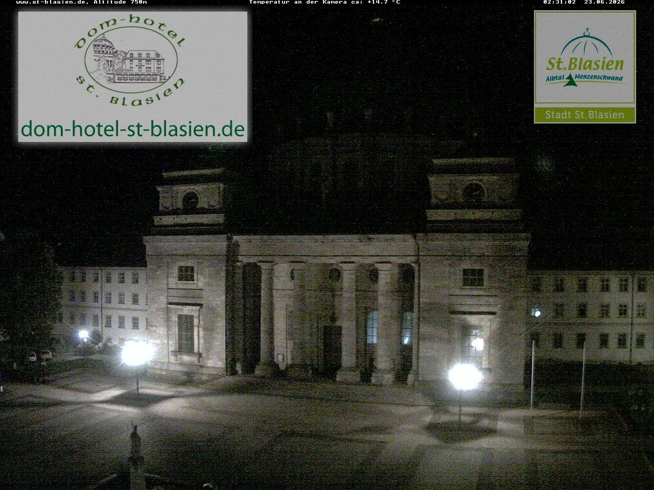 Archiv Foto Webcam St Blasien Menzenschwand Domplatz