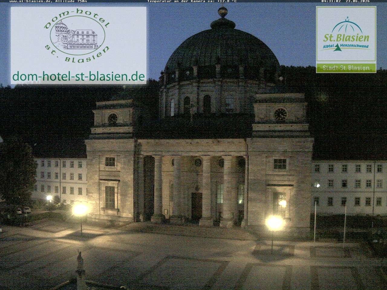 Archiv Foto Webcam St Blasien Menzenschwand Domplatz