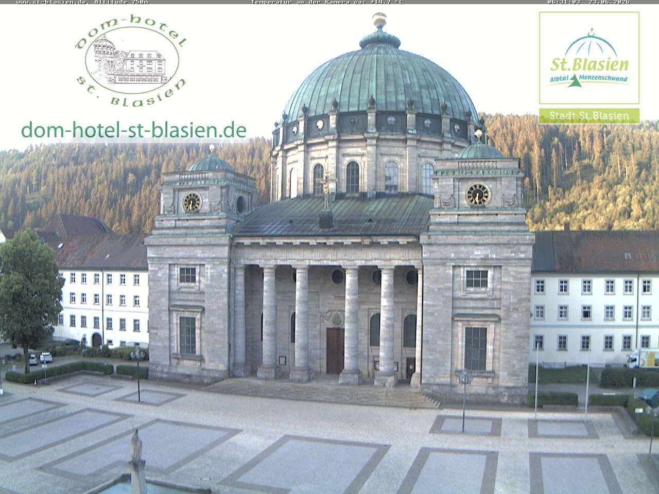 Archiv Foto Webcam St Blasien Menzenschwand Domplatz