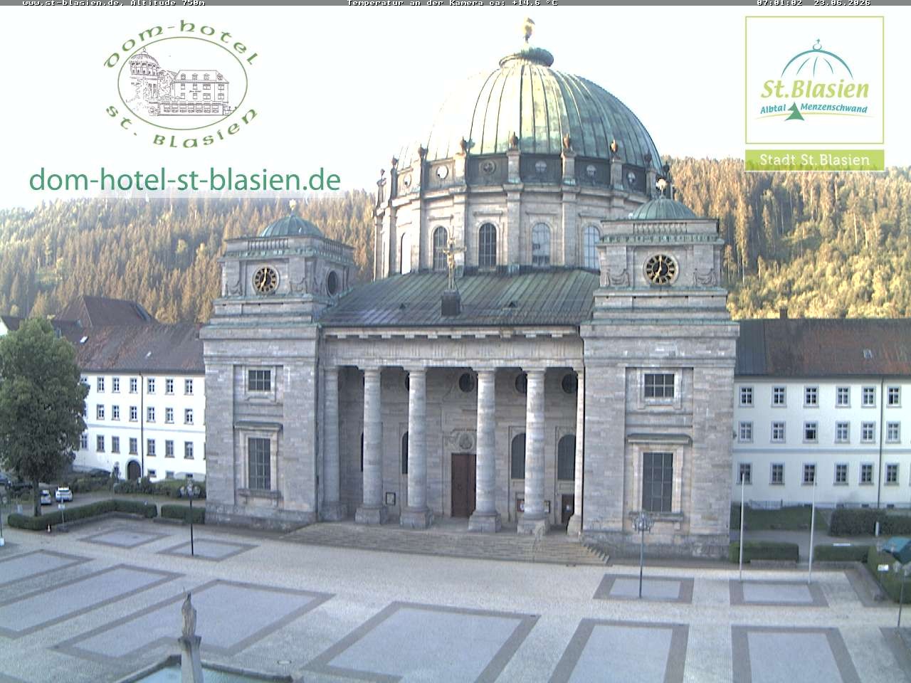 Archiv Foto Webcam St Blasien Menzenschwand Domplatz
