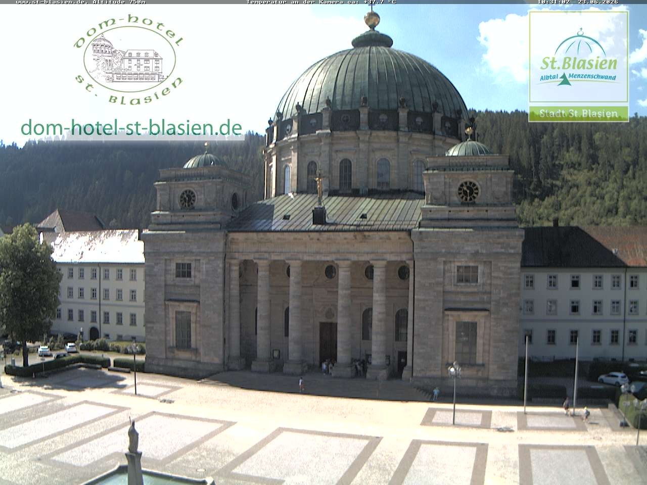 Archiv Foto Webcam St Blasien Menzenschwand Domplatz