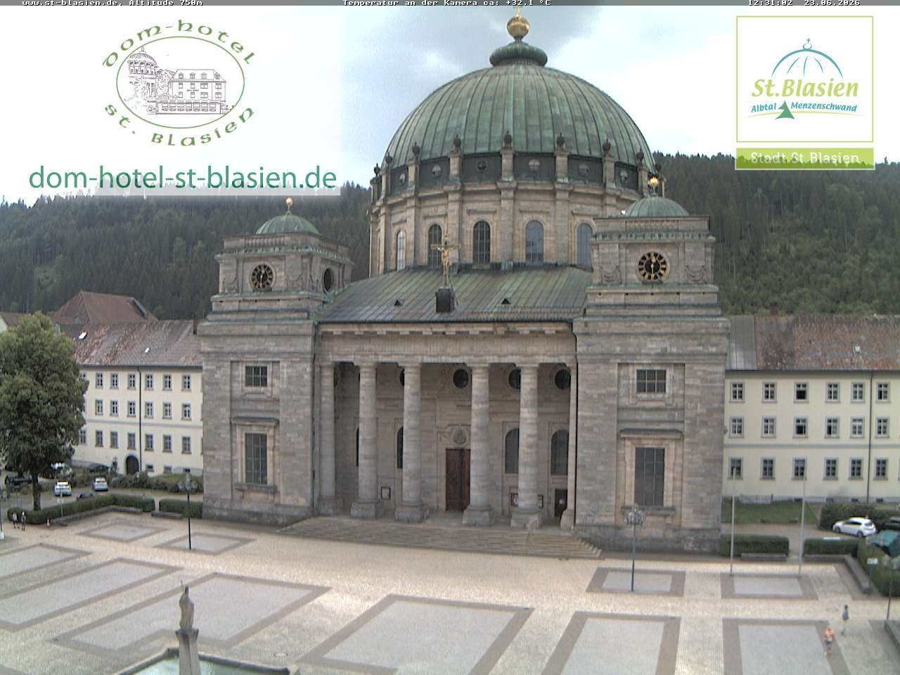 Archiv Foto Webcam St Blasien Menzenschwand Domplatz