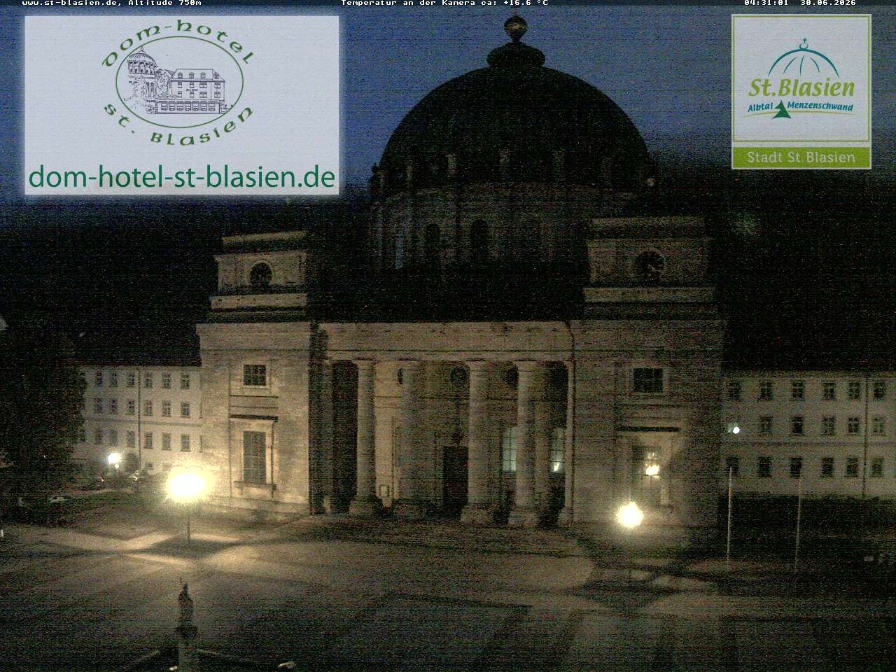Archiv Foto Webcam St Blasien Menzenschwand Domplatz